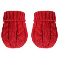BM12-R: Red Cable Knit Mitten